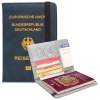 ALMANYA KAPAKLI SUNİ DERİ PASAPORT KILIFI CÜZDANI (RFID ENGELLEYİCİ) (4767)