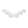 6 PCS   ÇİZGİLİ CAM  ÇİFT CİDARLI LOKUMLUK - SOSLUK  50 ML (4767)