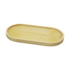 OVAL   AÇIK RENK=SADE  AHŞAP YAĞDANLIK ALTLIK  25X12.5CM (4767)