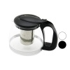 1250ML CAM DEMLİK  ÇELİK SÜZGEÇLİ - PLASTİK KULP - KAPAK - KROM ÇERÇEVE (4767)
