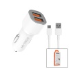 TYPE-C - KABLOLU  OTO - ARAÇ ÇAKMAKLIK ŞARJ BAŞLIK SET  15.5W - 1MT KABLO  HY-X46 (4767)
