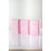 Akrilik Soft Pembe Şeker Kahve Çay Kavanozu 500 Ml (Vakum Kapak )