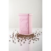 Akrilik Soft Pembe Şeker Kahve Çay Kavanozu 500 Ml (Vakum Kapak )