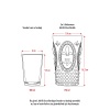 Akrilik Mürdüm 6lı Uzun Bardak & Su Meşrubat Bardağı 750 ml ( Büyük Boy & Cam Değildir )
