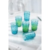Akrilik Aquamarin 6lı Kısa Bardak & Su Meşrubat Kahve Yanı Bardağı 400 ml ( Cam Değildir )