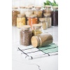 9lu Bambu Kapaklı Cam Kavanoz & Erzak Saklama Kabı Seti 3* 1.3 Lt + 0.80 Lt + 0.50 Lt (Vakum Kapak)