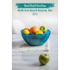 Akrilik Barok Aquamarin Büyük Kare Meyve & Salata Kasesi & Karıştırma Kabı / 3,3 Lt  (CAM DEĞİLDİR)