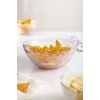 Akrilik Barok Şeffaf Orta Boy Oval Meyve & Salata Kasesi & Karıştırma Kabı / 1,6 Lt  (CAM DEĞİLDİR)