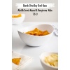 Akrilik Barok Beyaz Orta Boy Oval Meyve & Salata Kasesi & Karıştırma Kabı / 1,6 Lt  (CAM DEĞİLDİR)