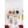 9lu Barok Yuvarlak Büyük Kavanoz Seti & Saklama Kabı & Erzak Kabı (9*2000 ML)