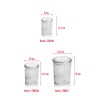 18li Barok Yuvarlak 3 Boy Kavanoz Seti & Saklama Kabı & Erzak Kabı (6*2000 ML, 6*1000 ML ,6*500 ML)