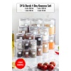 24lü Barok Yuvarlak 4 Boy Kavanoz Seti & Saklama Kabı & Erzak Kabı (6*2000 ML, 6*1000 ML, 6*500 ML, 6*250 ML)
