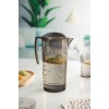 Akrilik Füme Sürahi 2,3 lt Ve 6lı & Su Meşrubat Kahve Yanı Bardağı 400 ml Seti ( Cam Değildir )