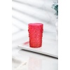 Akrilik Kırmızı 6lı Kısa Bardak & Su Meşrubat Kahve Yanı Bardağı 400 ml ( Cam Değildir )