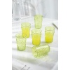 Akrilik Yeşil 6lı Kısa Bardak & Su Meşrubat Kahve Yanı Bardağı 400 ml ( Cam Değildir )