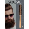 Turk Sakal Fırçası Saç Fırçası ve Fön Fırçası Ahşap Saplı