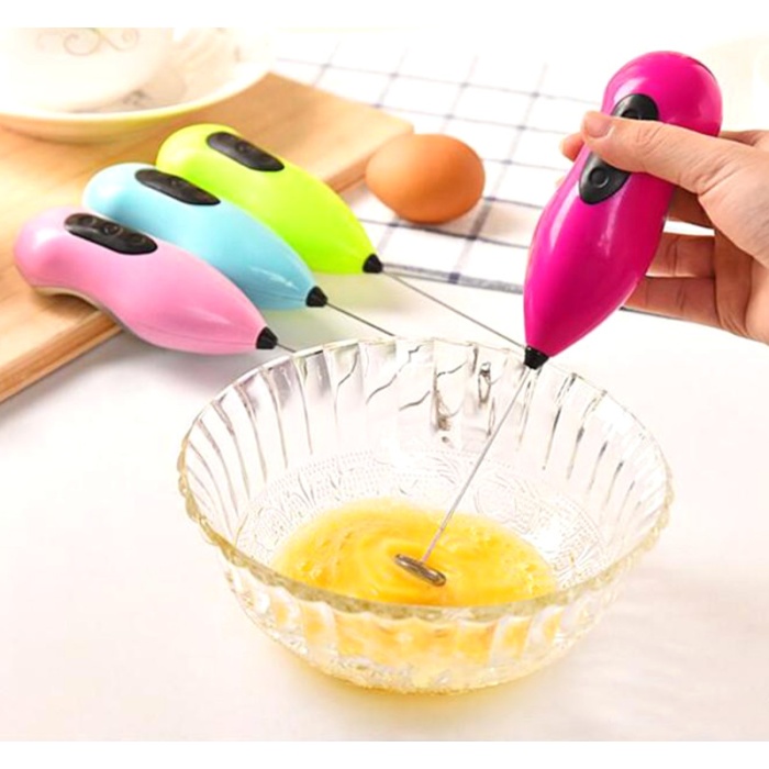 Mini Pilli Karıştırıcı ve Köpürtücü El Mikseri (4767)