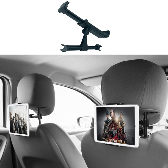Oto Koltuk Arkası Telefon Tablet Tutucu Ayarlanabilir 360 Derece Dönebilen Pratik Stand (4767)