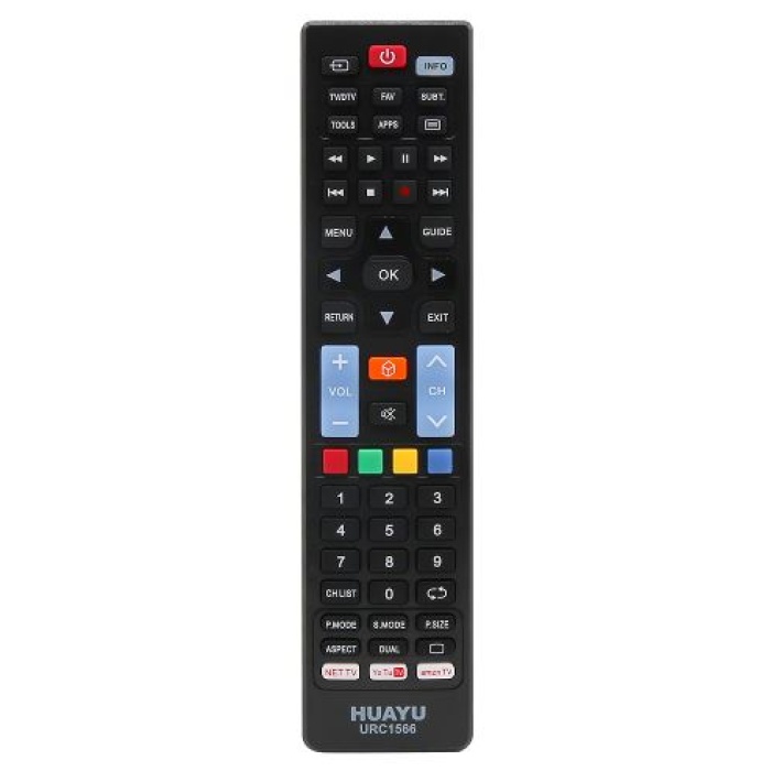 URC1566 5 IN 1 YOUTUBE - NETFLIX - AMAZON TUŞLU UNIVERSAL LCD- LED TV KUMANDA (4767)