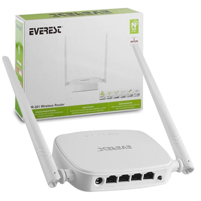 EVEREST EWR-301 300 MBPS ACCESS POINT+REPEATER+ KABLOSUZ ROUTER (4767)