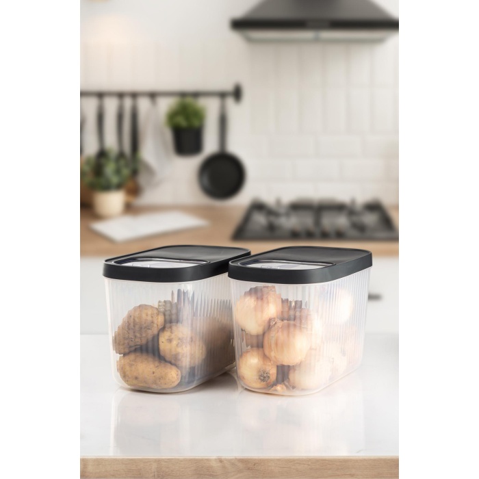 2Li 10 LT Multibox Kayar Kapaklı Saklama Kabı & Erzak Kabı & Toz Ve Tablet Deterjan Kutusu