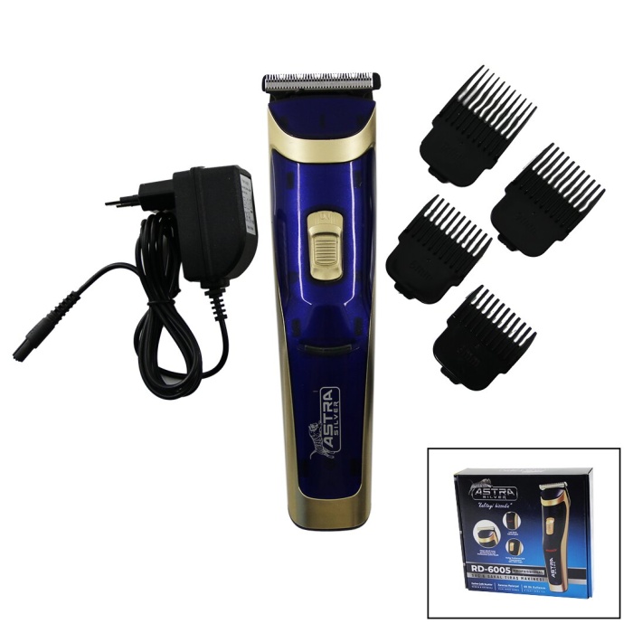 SAÇ SAKAL KESME TRAŞ MAKİNESİ FİŞ ŞARJLI - LED GÖSTERGE - RENKLİ KROM KAPLAMA GÖVDE  RD-6005 (4767)