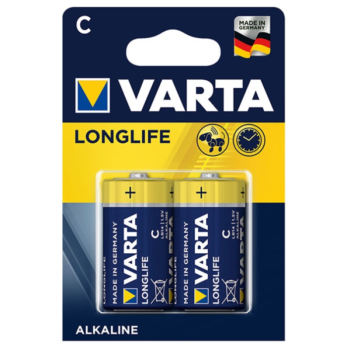 VARTA LONGLIFE POWER ALKALİN ORTA BOY C PİL 2Lİ PAKET FİYAT (4767)