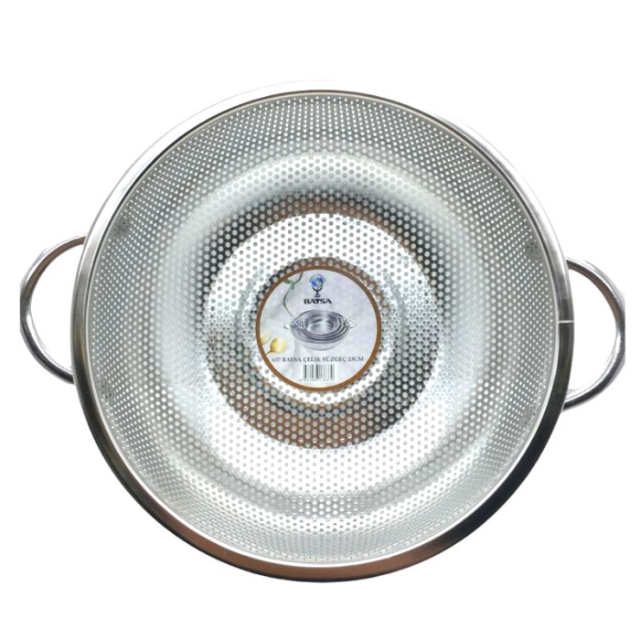 METAL KULPLU ÇELİK TEL SEPET SÜZGEÇ 23CM (4767)