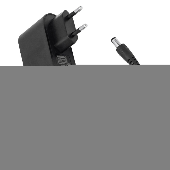 12 VOLT - 2 AMPER 5.5*2.5 UÇLU PLASTİK KASA PRİZ TİP ADAPTÖR KUTULU YERLİ ÜRETİM (4767)
