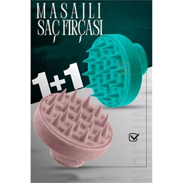 Turk Masaj Destekli Saç Yıkama Fırçası Silikon Absolute Design