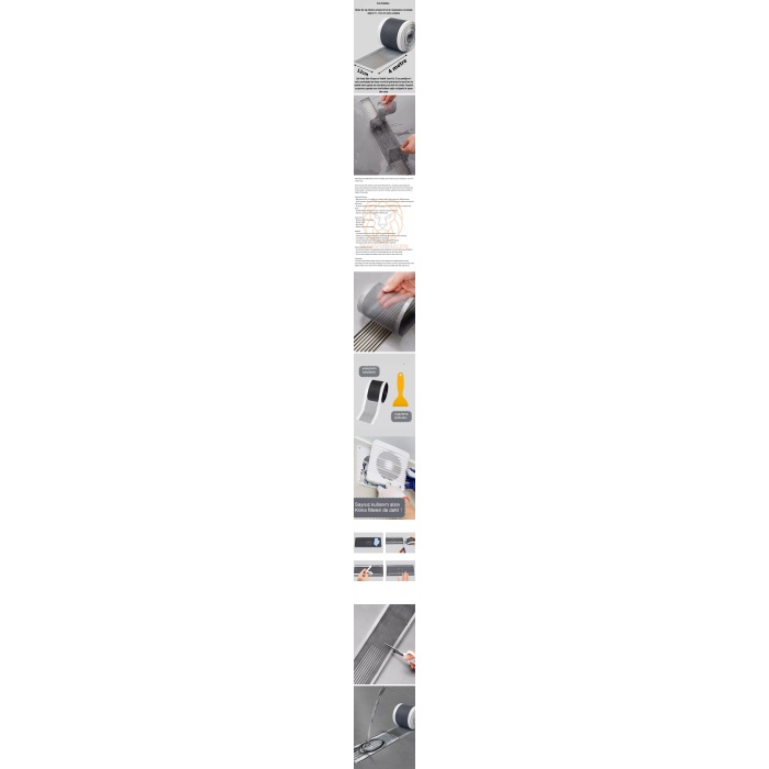 Turk Banyo Gider Süzgeci Kesilebilir Ergonomik 4 Metre