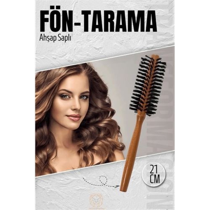 Turk Fön Fırçası Ahşap Saplı Fön Ve Tarama Fırçası