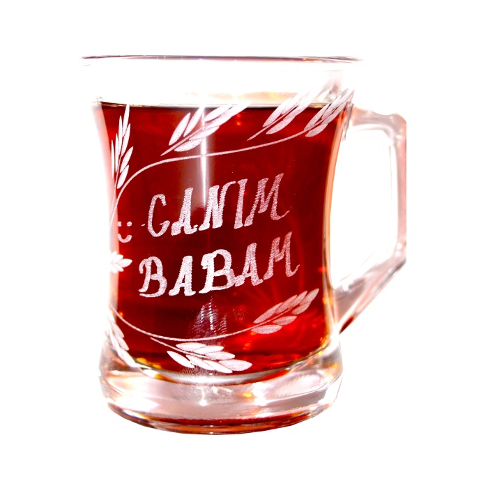 DECOCIA Canım Babam Kişiselleştirilebilir Cam Kupa 225cc Babalar Gününe Özel