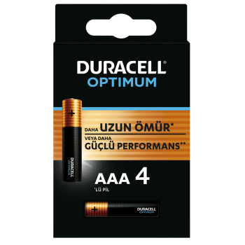 DURACELL OPTIMUM AAA İNCE PİL 4LÜ