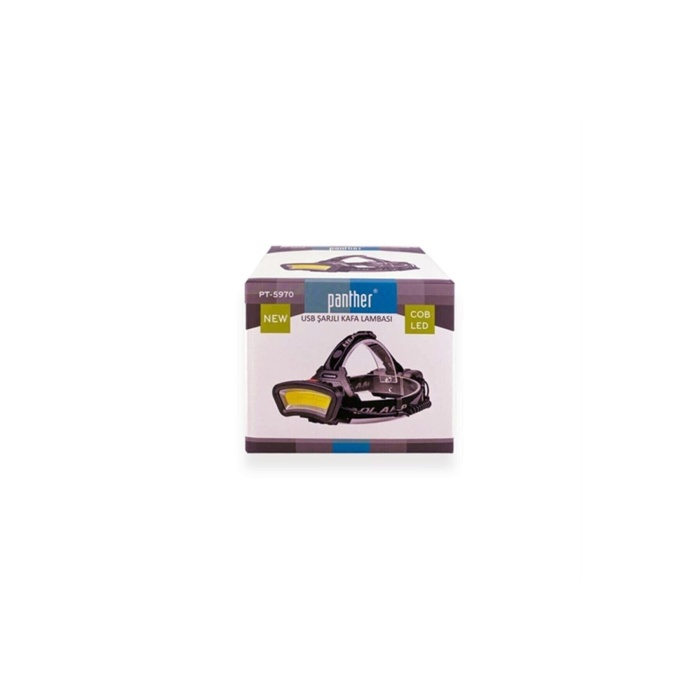 Cob Led Kafa Lambası Usb Şarjlı Fener Pt-5970