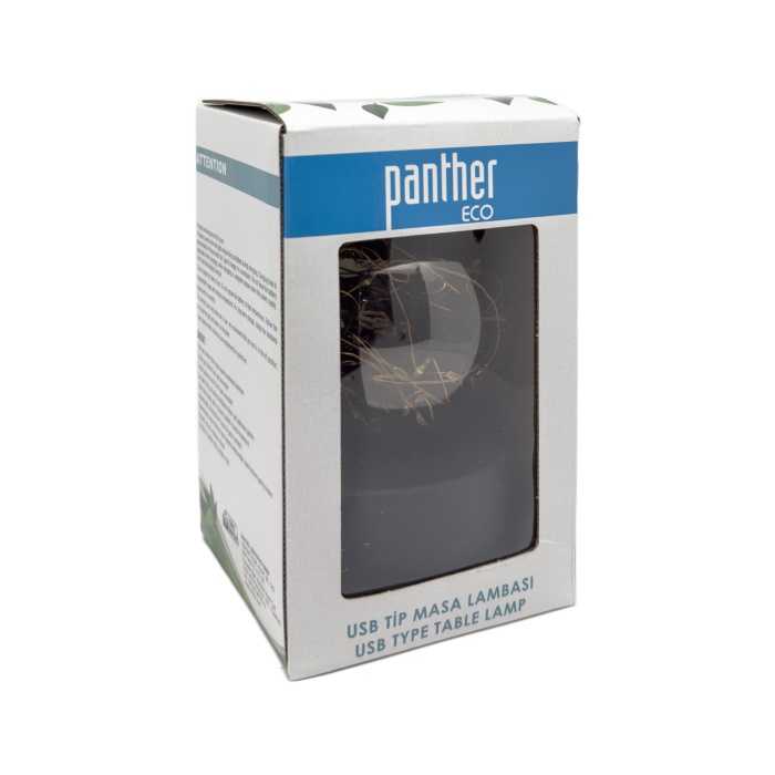 PANTHER LEDO-02SD ŞARJLI  MASA LAMBASI SİYAH