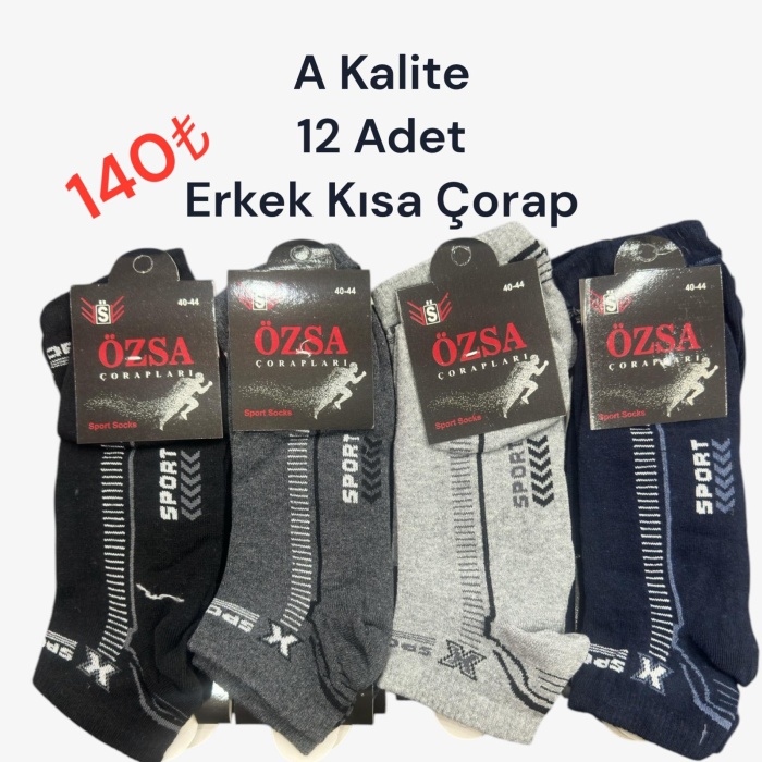Kaliteli Erkek Kısa Çorap
