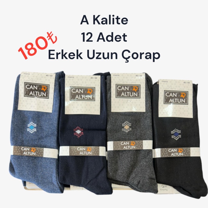 Kaliteli Erkek Uzun Çorap