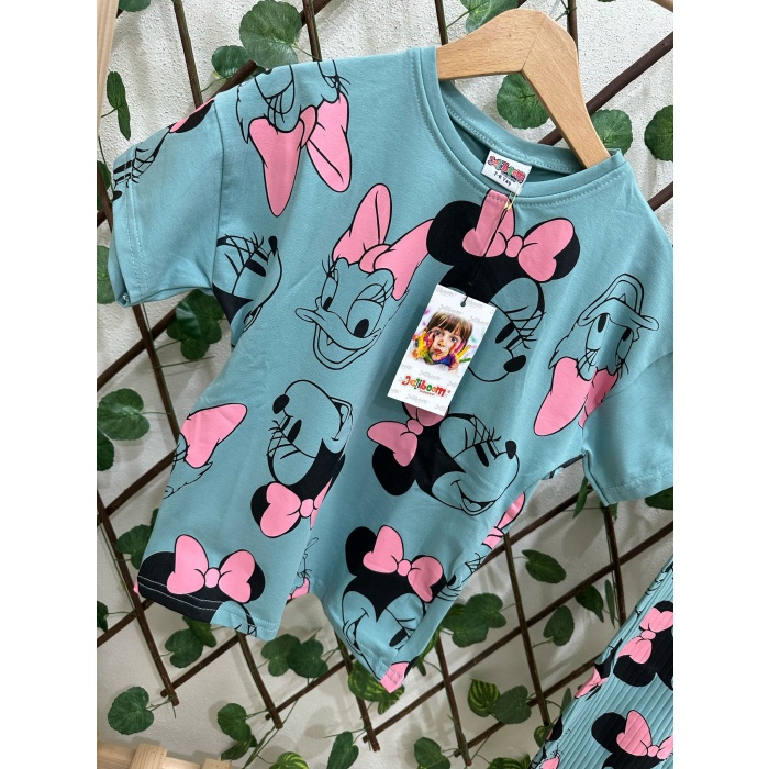 Jelibon Minnie Mouse ve Daisy Duck Baskılı Çocuk Takım