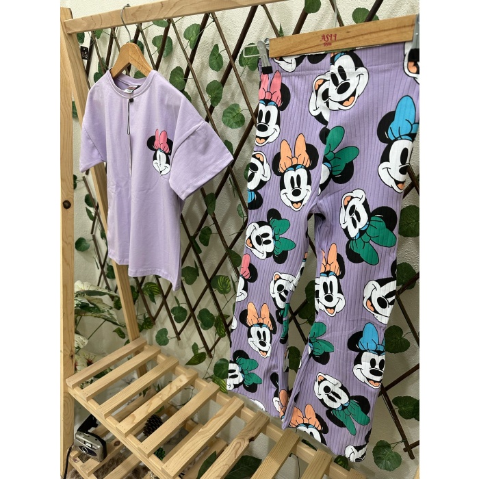 Jelibon Minnie Mouse Baskılı Çocuk Takım