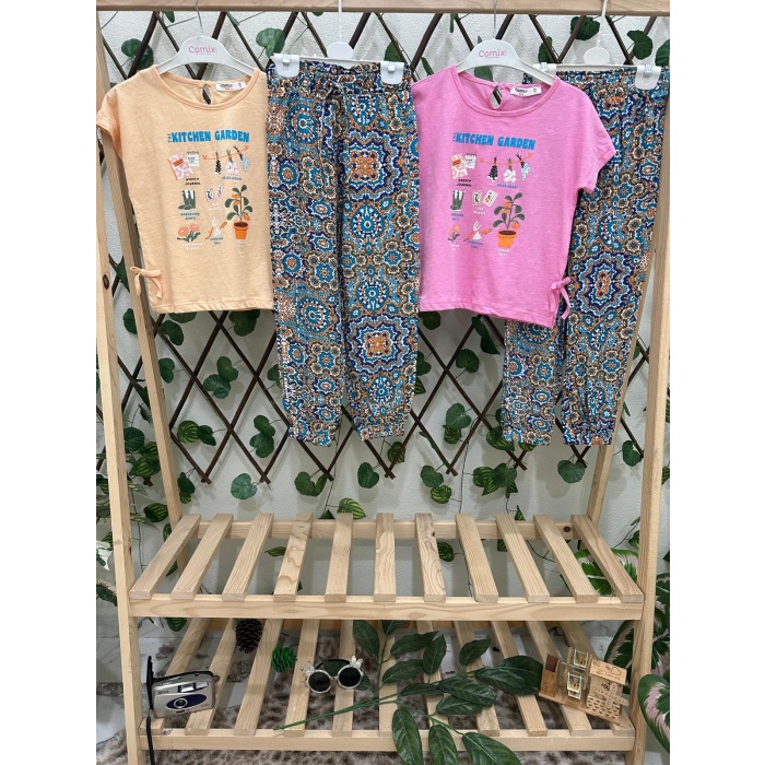 KitChen Garden Baskılı Kız Çocuk Takım