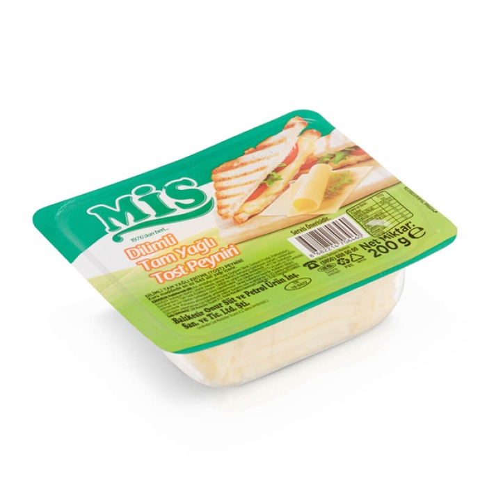 Mis Dilimli Tam Yağlı Tost Peyniri 200 g