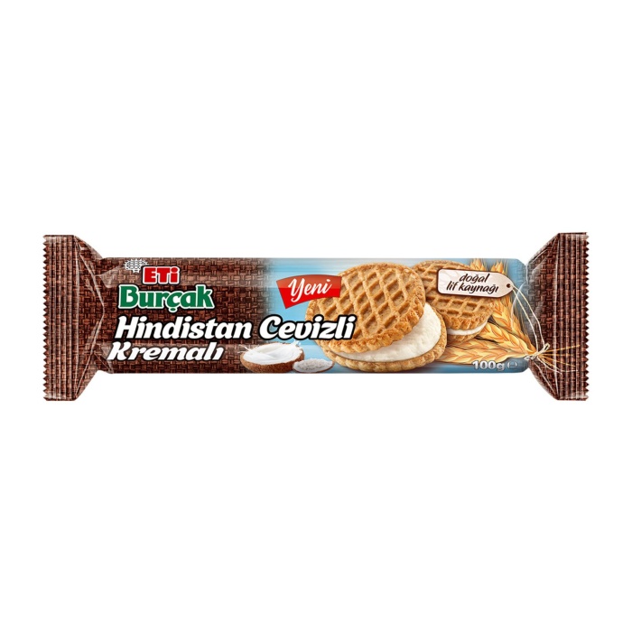 Eti Burçak Hindistan Cevizli Kremalı Bisküvi 100 g