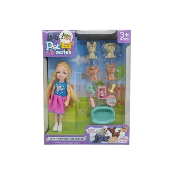 Pet Shop - Bebekli Köpek Bakım Seti - 7722-3 - Sarışın