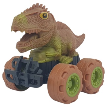 Sürtmeli Dinazor Arabalar 12 cm - H-20 - Stegosaurus -Kahverengi