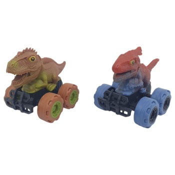 Sürtmeli Dinazor Arabalar 2li - 12 cm - Stegosaurus & Parasaurolophus