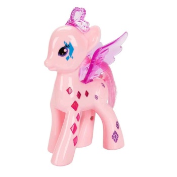 Işıltılı Pony Figür - Işıklı Figür - Pembe