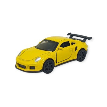 Çek Bırak Metal Küçük Arabalar 8 cm - 6411A-19 - Sarı