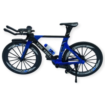 Model Araçlar -1/10 Metal Yarış Bisikleti 18 cm - Mavi