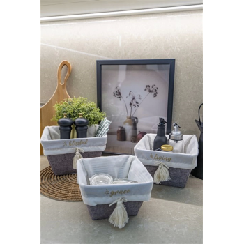 Çok Amaçlı Saklama Organizer Kutu Kare Keçe Sepet